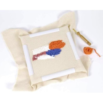 Čtvercový plastový rám DMC, 28 x 28 cm