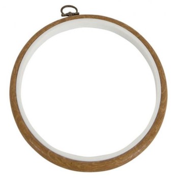 Vyšívací kroužek flexi, imitace dřeva DMC