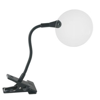 Mini lupa s klipem DMC pro připnutí na vyšívací kroužek