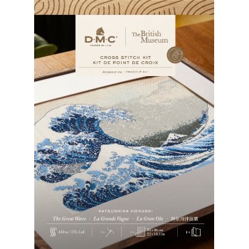 Sada na vyšívání DMC Katsushika Hokusai Great Wave, Velká vlna u pobře