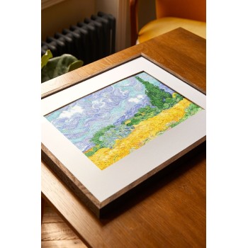 Sada na vyšívání DMC Vincent van Gogh A Wheatfield with Cypresses, Pše