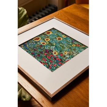 Sada na vyšívání DMC Gustav Klimt Farm Garden with Sunflowers, Zahrada