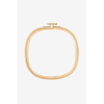 Dřevěný bukový vyšívací čtverec, ovál nebo trojúhelník s mosazným šrou