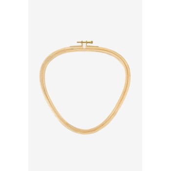 Dřevěný bukový vyšívací čtverec, ovál nebo trojúhelník s mosazným šrou