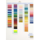 Barevnice se vzorky bavlnek DMC (500 barev) včetně 35 nových barev