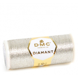 Metalická nit DMC Diamant D168 stříbrná
