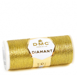Metalická nit DMC Diamant D3852 zlatá tmavá