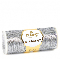 Metalická nit DMC Diamant D415 stříbrná