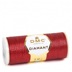 Metalická nit DMC Diamant D321 červená