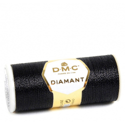 Metalická nit DMC Diamant D310 černá