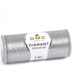 DMC Diamant Grandé metalická nit, stříbrná