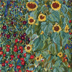 Sada pro křížkové vyšívání DMC Gustav Klimt "Slunečnicová zahrada"
